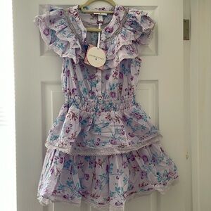Loveshackfancy x Target purple floral mini dress